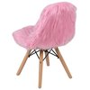 Flash Furniture Kids Shaggy Dog Light Pink Accent Chair DL-DA2018-1-LP-GG